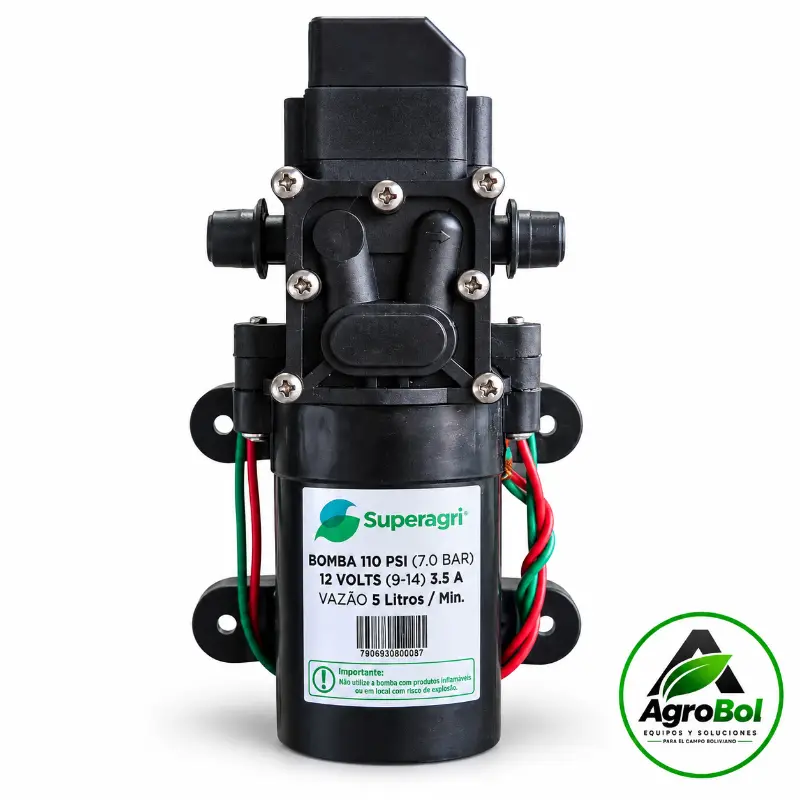 Bomba de agua 12V 110 PSI